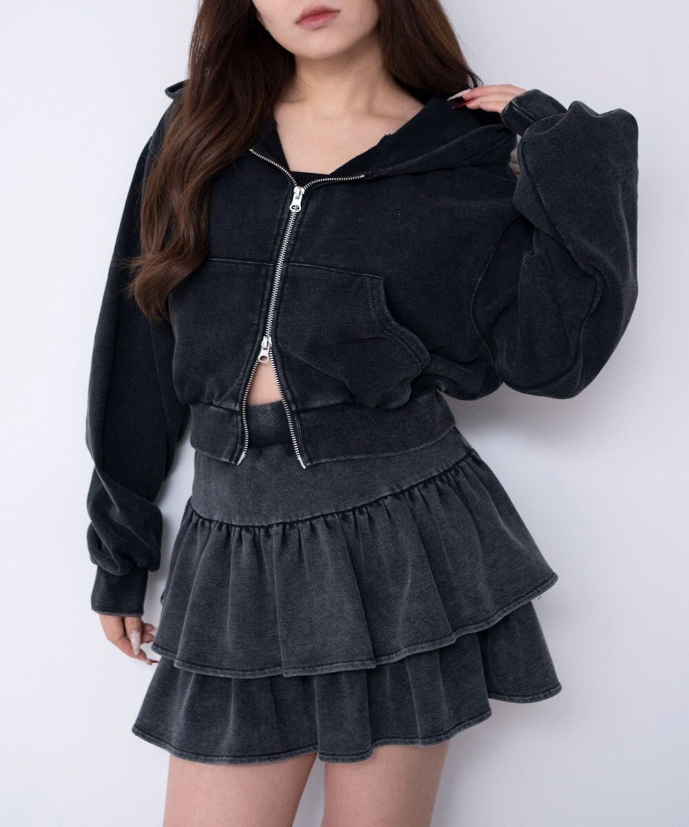 WEGO ショートZIPパーカー 