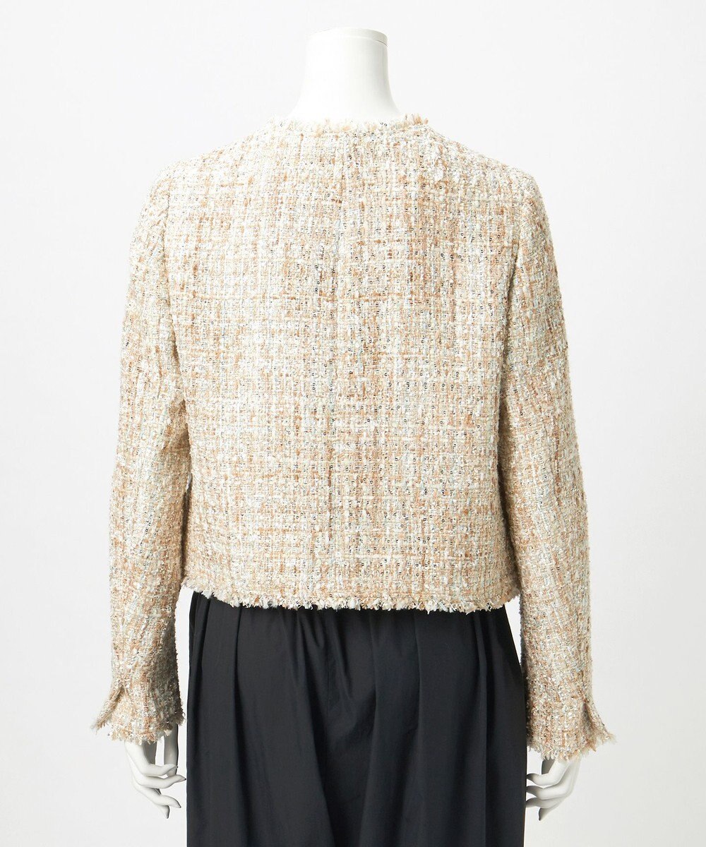 23区 【GOLD LABEL】スパングルMIXツイード ショートジャケット 