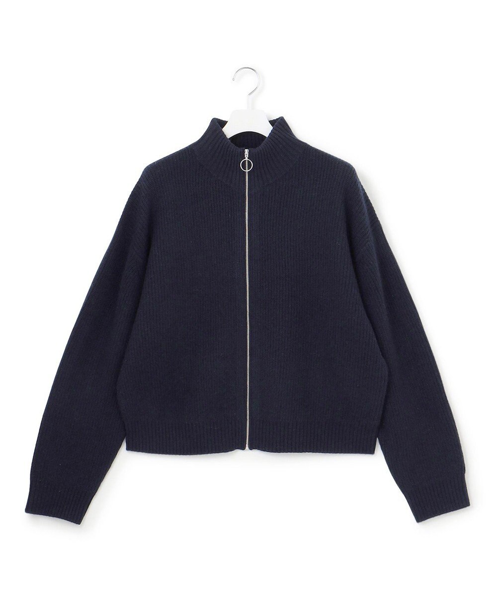 J.PRESS YORK STREET 【UNISEX】ウールカシミヤ ジップアップニット 