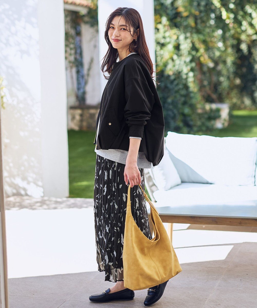 ANY アートドットプリントスカート 