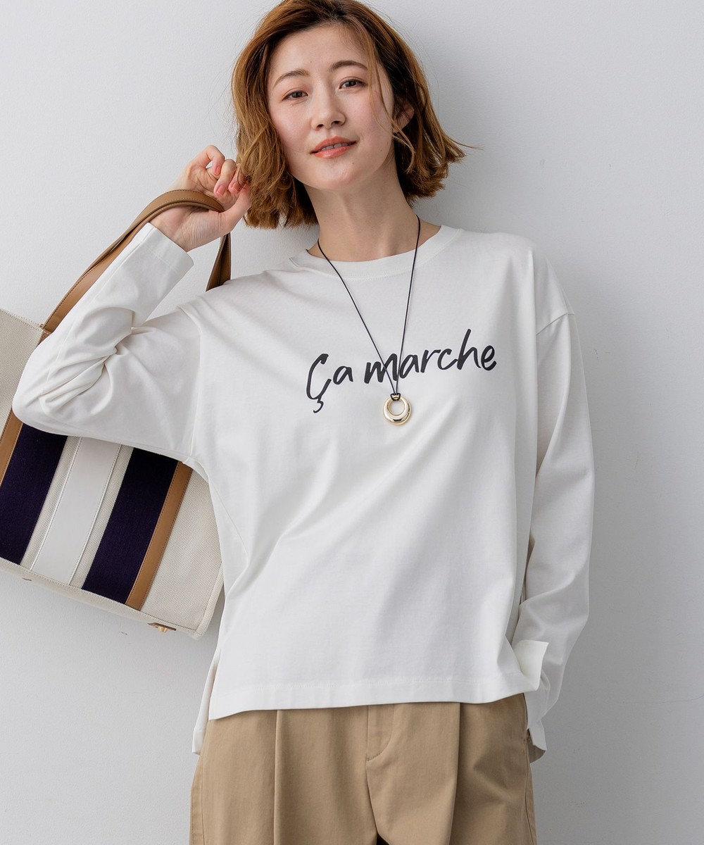 23区 【先行予約】Ca marche ロゴ ロングTシャツ 