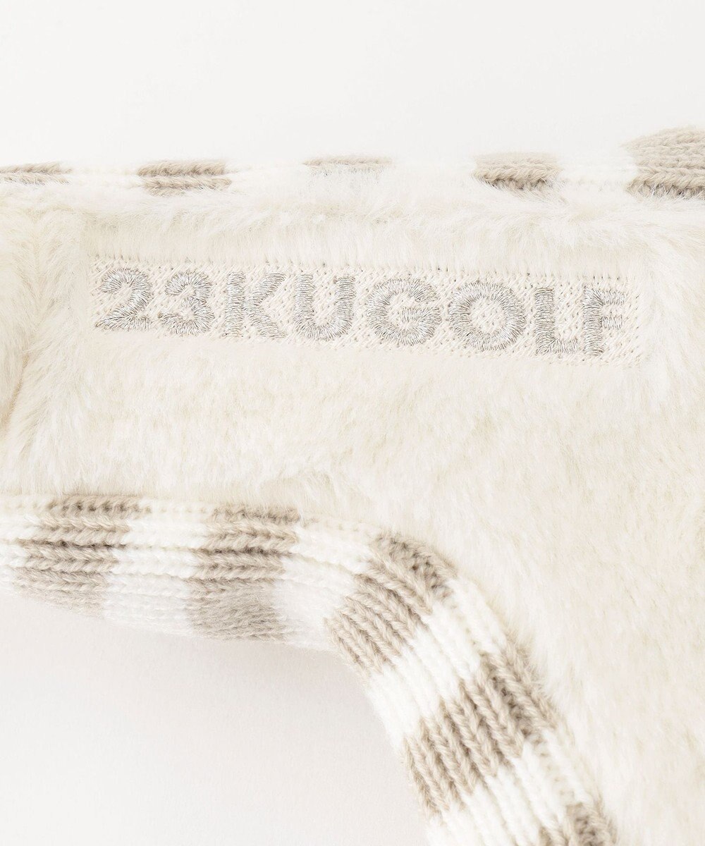 23区GOLF 【雑貨】ファー×ボーダー パターカバー 