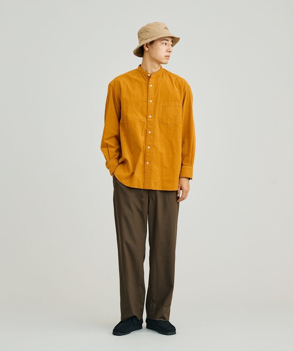 J.PRESS YORK STREET 【UNISEX】コーデュロイ バンドカラーシャツ 