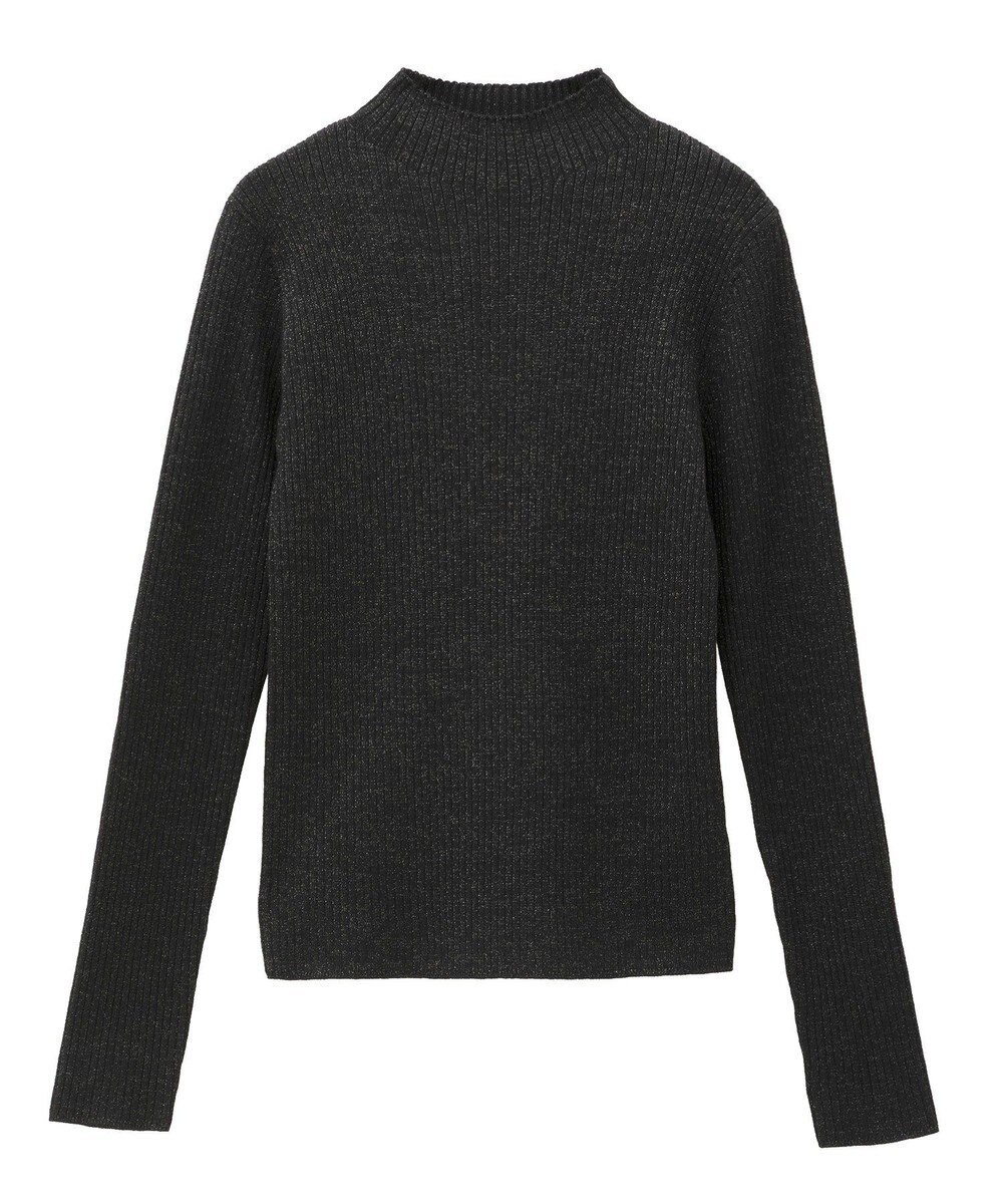 YECCA VECCA ラメ混ハイネックリブニット 