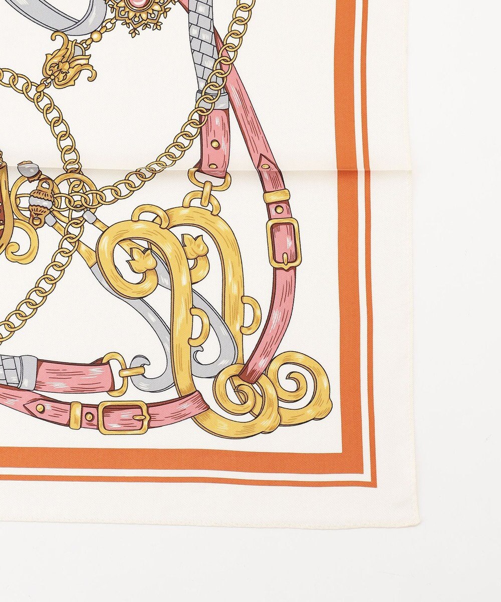 組曲 アクセサリーモチーフシルクスカーフ 