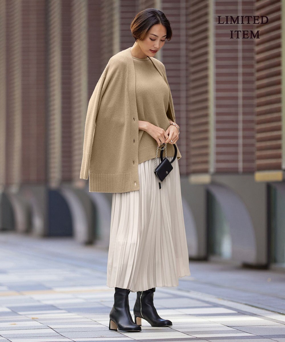 ICB L 【WEB限定】ファインメリノバルキー プルオーバー 