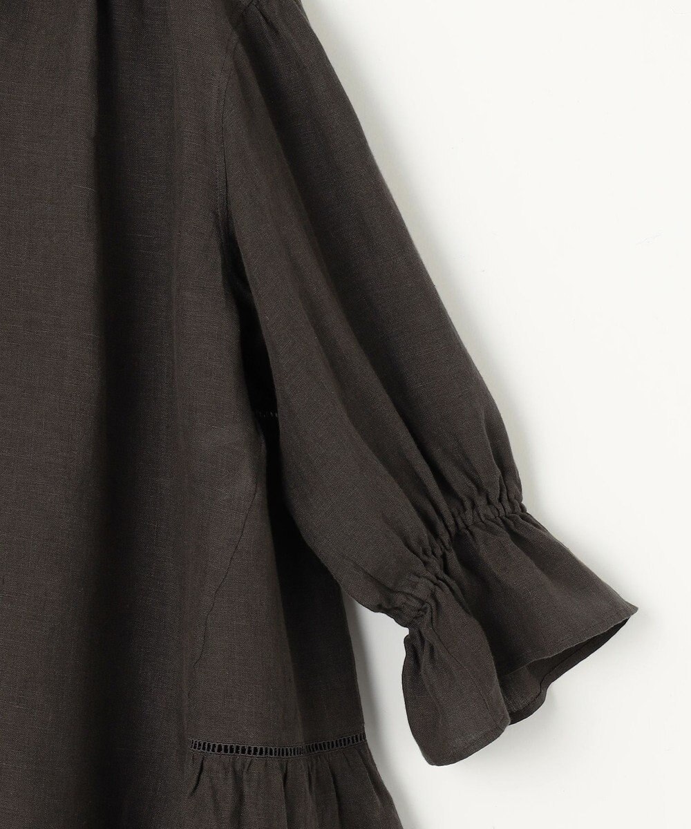 23区 L 【洗える】LIBECOリネン ティアード チュニック ブラウス 