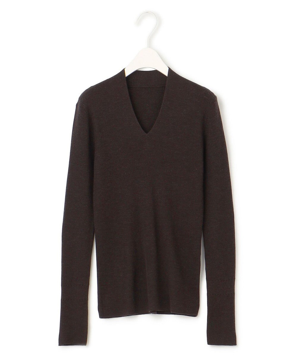 ICB 【洗える】エクストラファインメリノ Vネックプルオーバー 