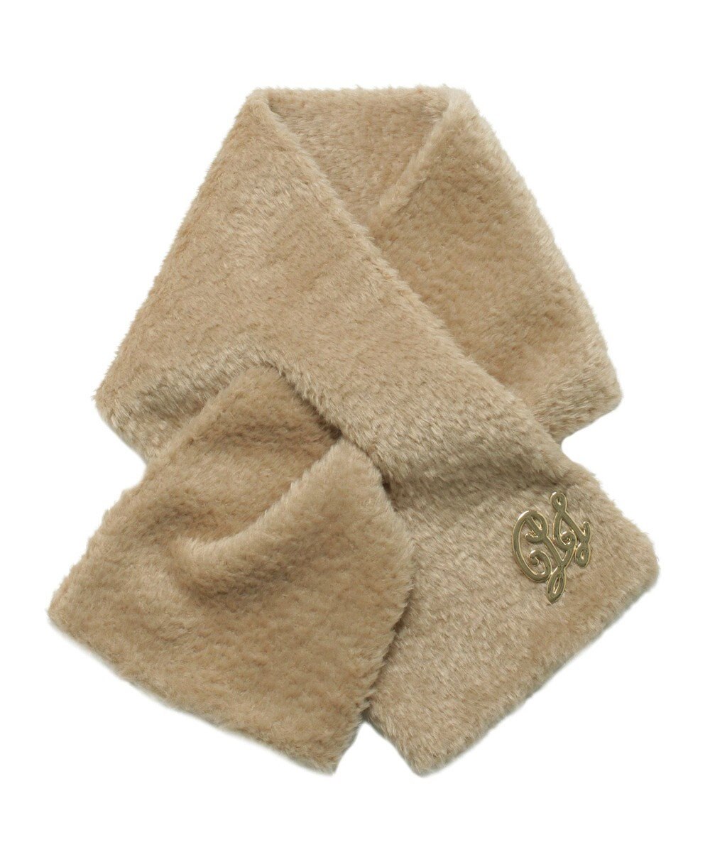 MOONBAT PAUL & JOE ACCESSOIRES フェイクファーブローチマフラー 