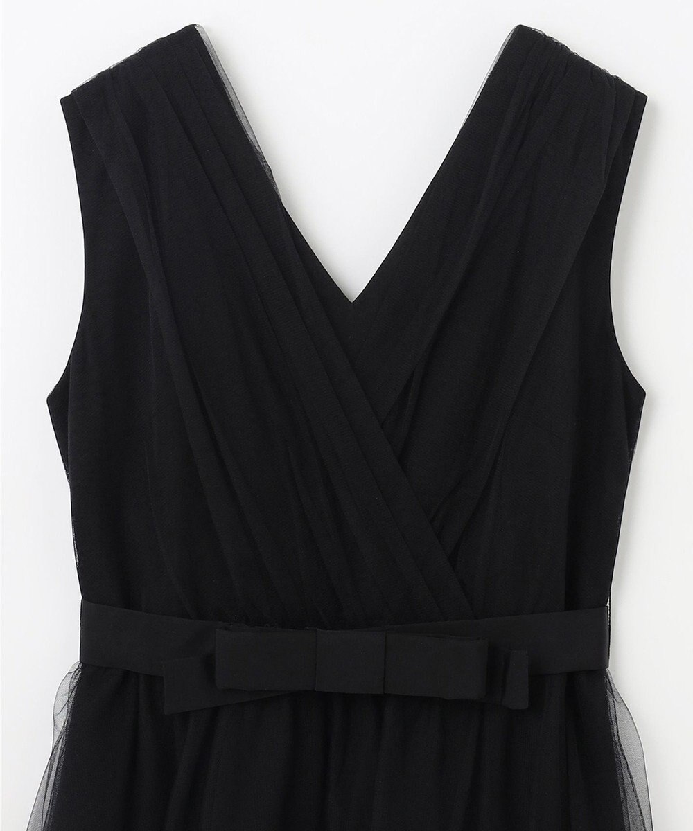 GRACE CONTINENTAL チュールドレープドレス 