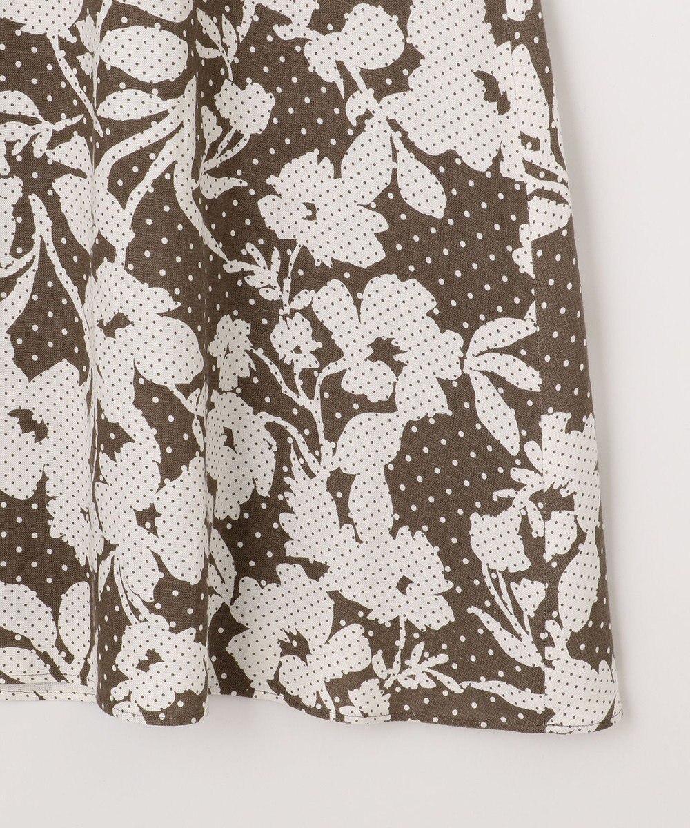 自由区 【XSサイズ~/洗える】モノトーンドットフレア スカート 