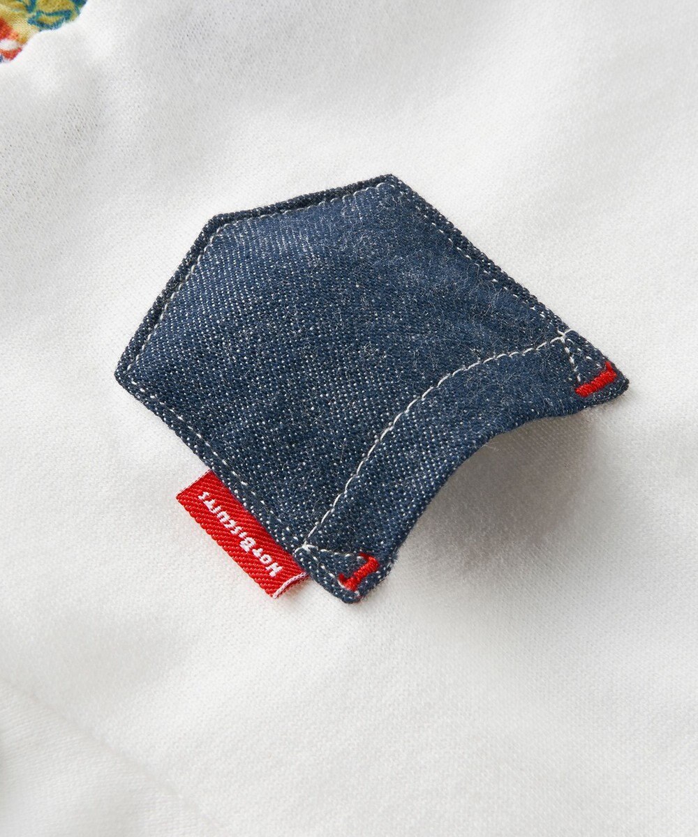 MIKI HOUSE HOT BISCUITS 【80-120cm】バンダナ柄 切り替えワンピース 