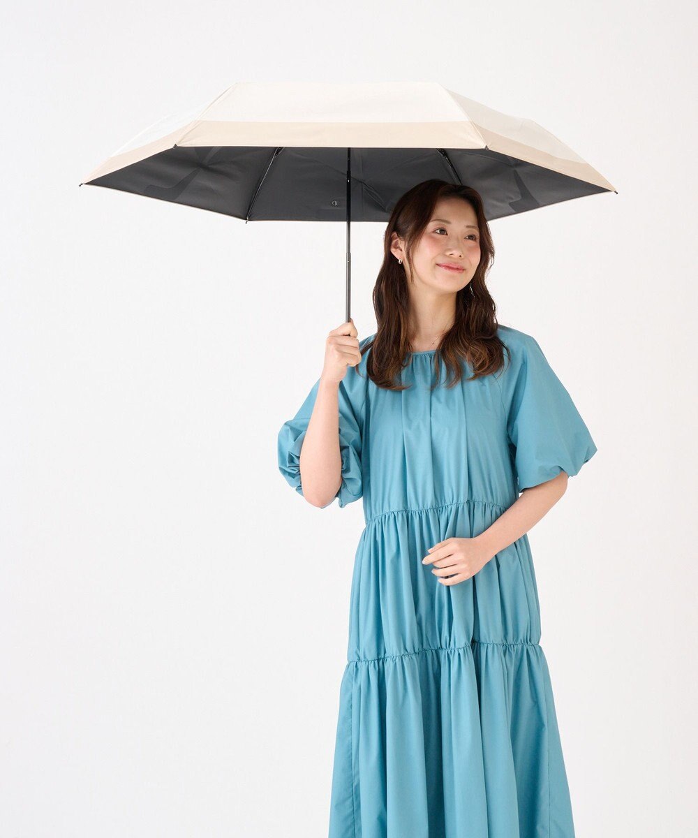 MOONBAT 【遮光100％/３秒で折りたためる日傘】晴雨兼用 折りたたみ傘 ウラワザ バイカラー 