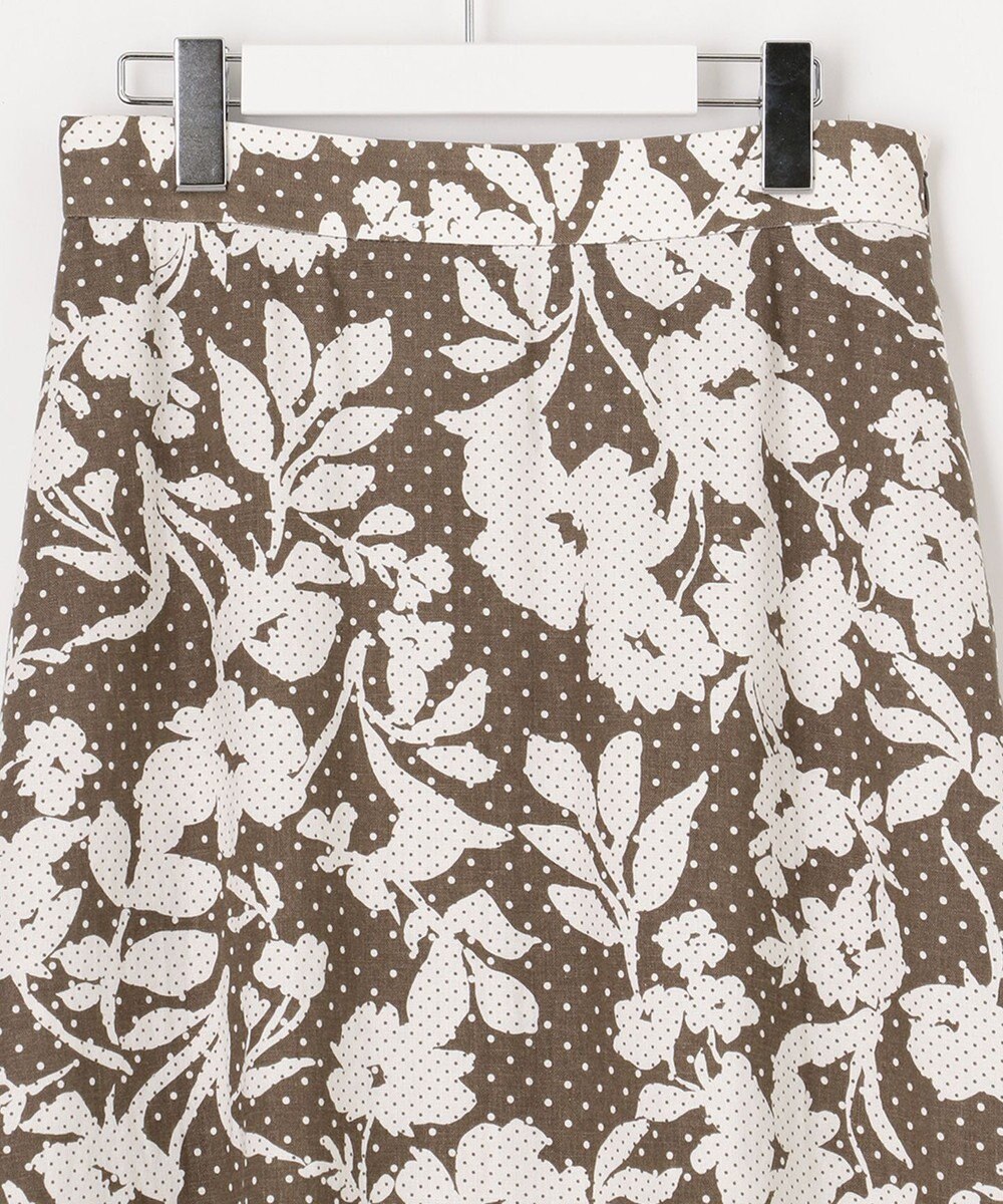 自由区 【XSサイズ~/洗える】モノトーンドットフレア スカート 