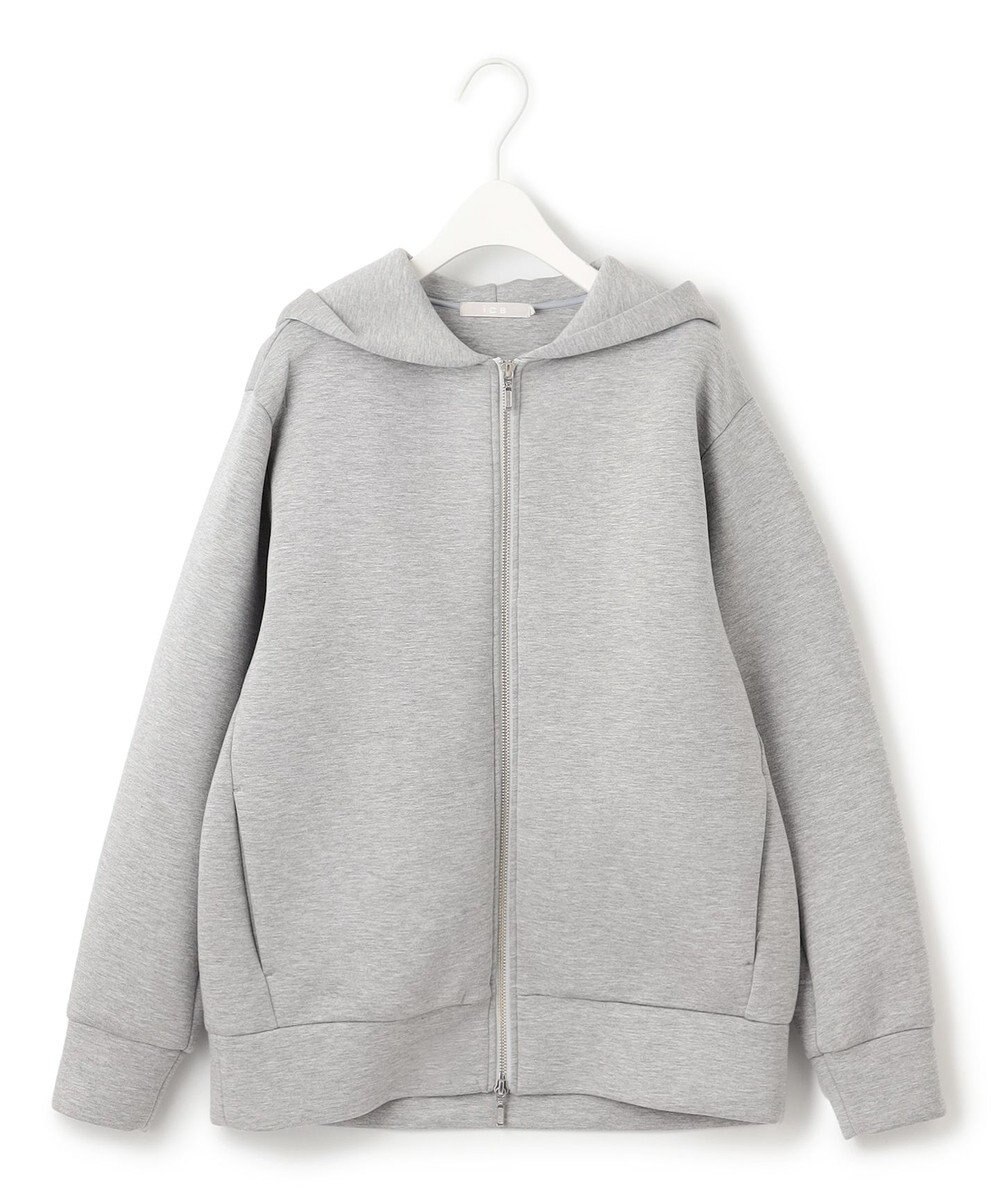 ICB 【洗える】 ビスコースエアーボンディング ジップアップフーディ 