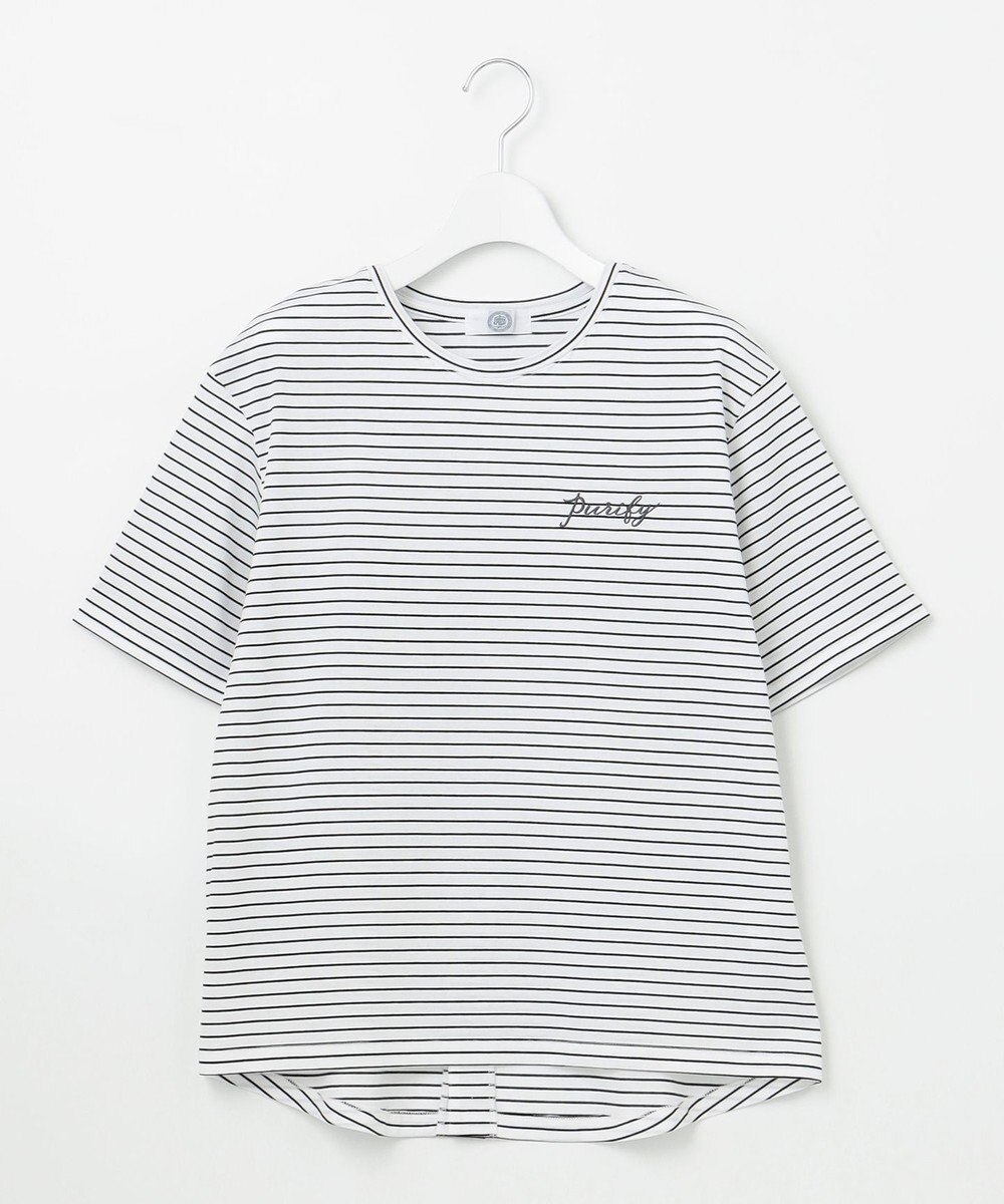 J.PRESS LADIES エンブロイダリー ロゴ Tシャツ 