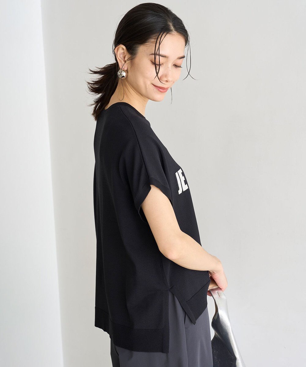 UNFILO スゴ機能美 ロゴフレンチスリーブ ニット 