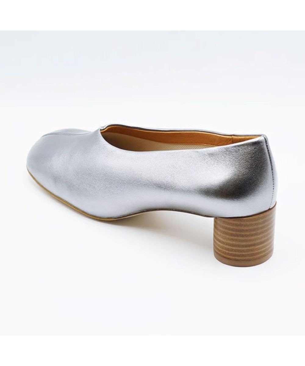 APOM オブリークトゥローヒールパンプス40 