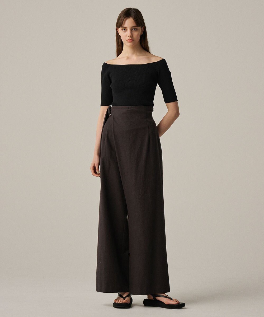 uncrave 【ご好評につき追加生産】ドライタッチ ニット オフショル トップス（uncrave WHITE） 