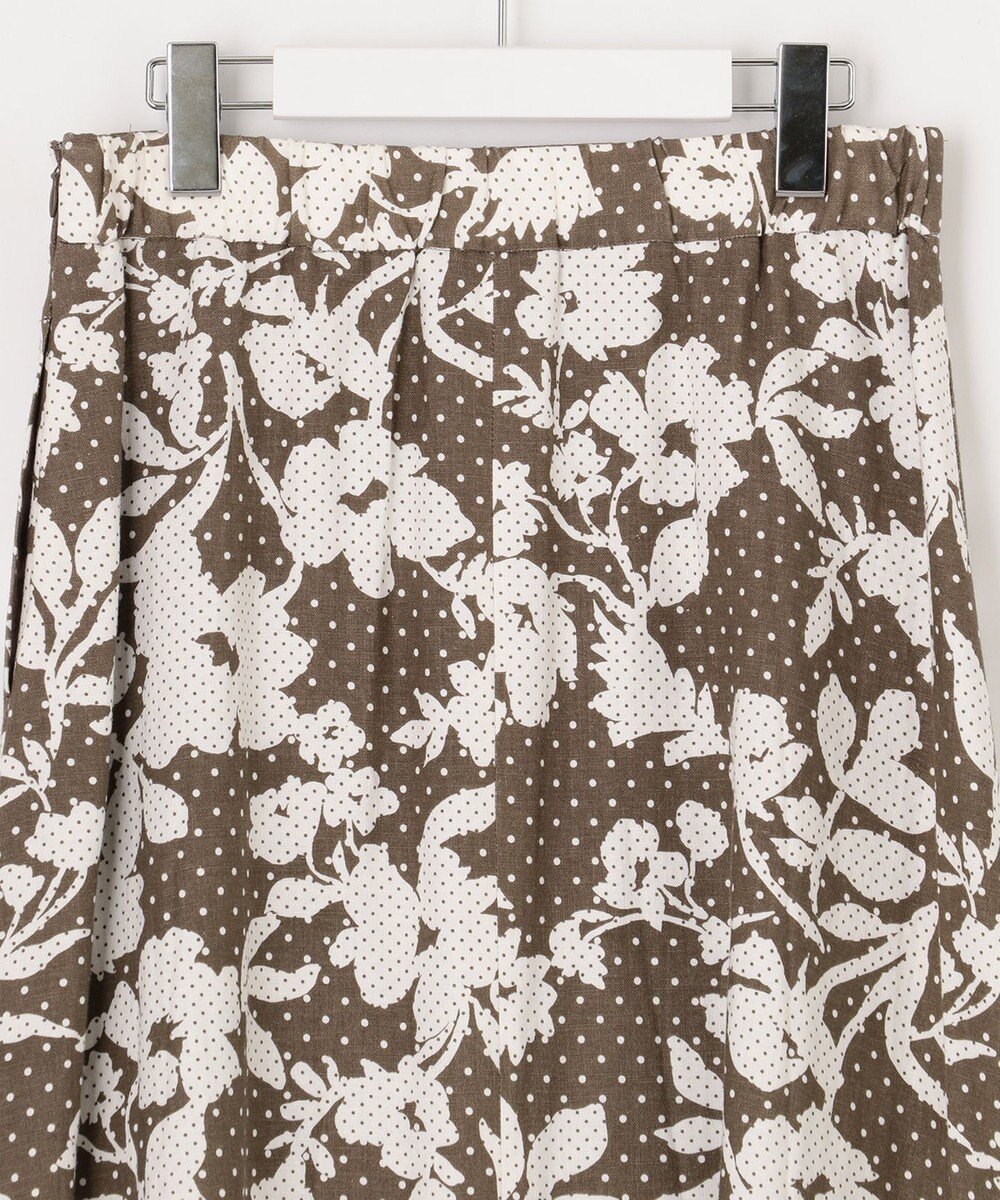 自由区 【XSサイズ~/洗える】モノトーンドットフレア スカート 