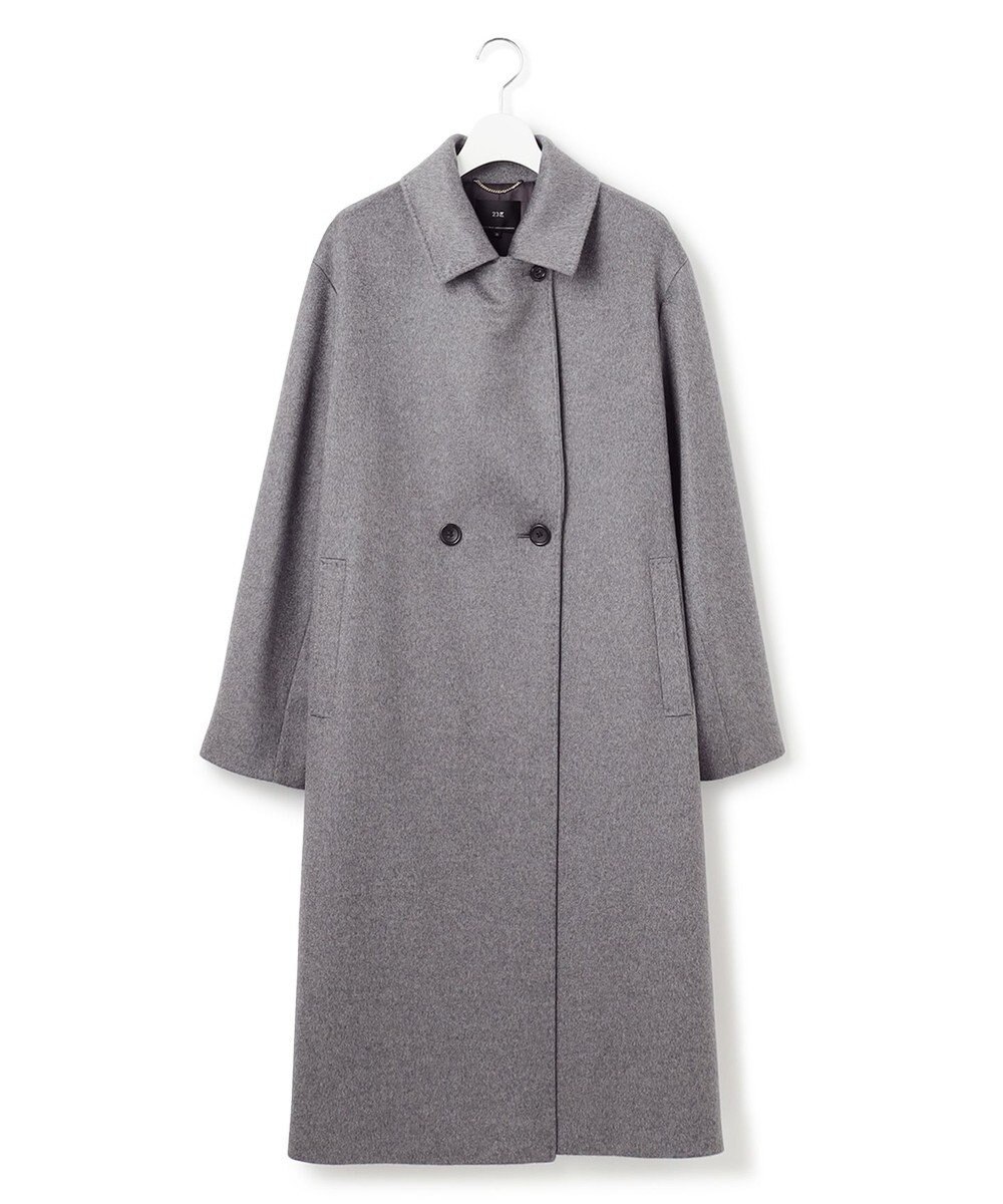 23区 S COLOMBOカシミヤビーバー ダブルフロント チェスターコート 