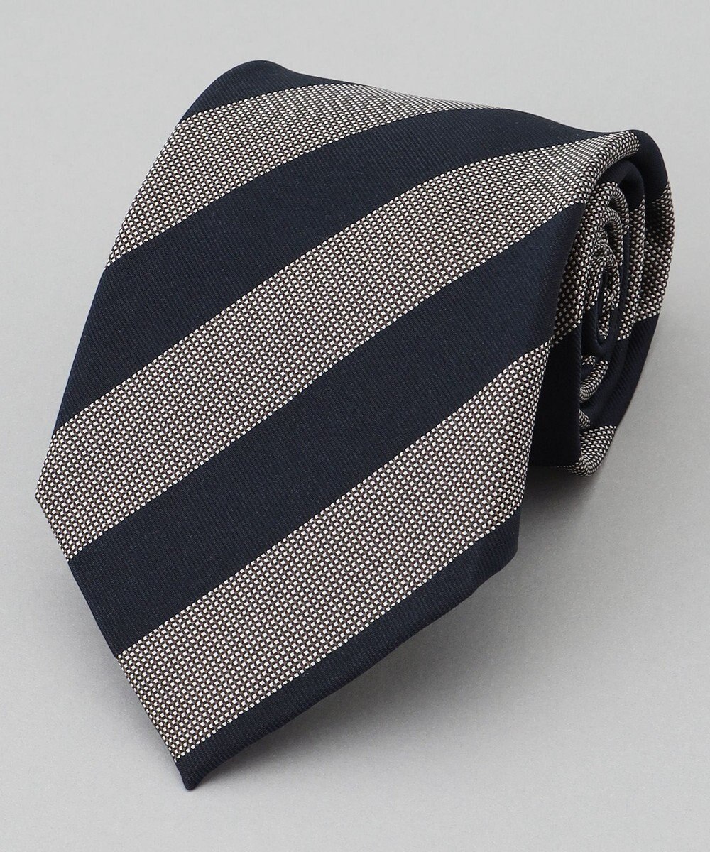 GOTAIRIKU  GOTAIRIKU別注【日本製】シルク ネクタイ_レジメンタル柄 