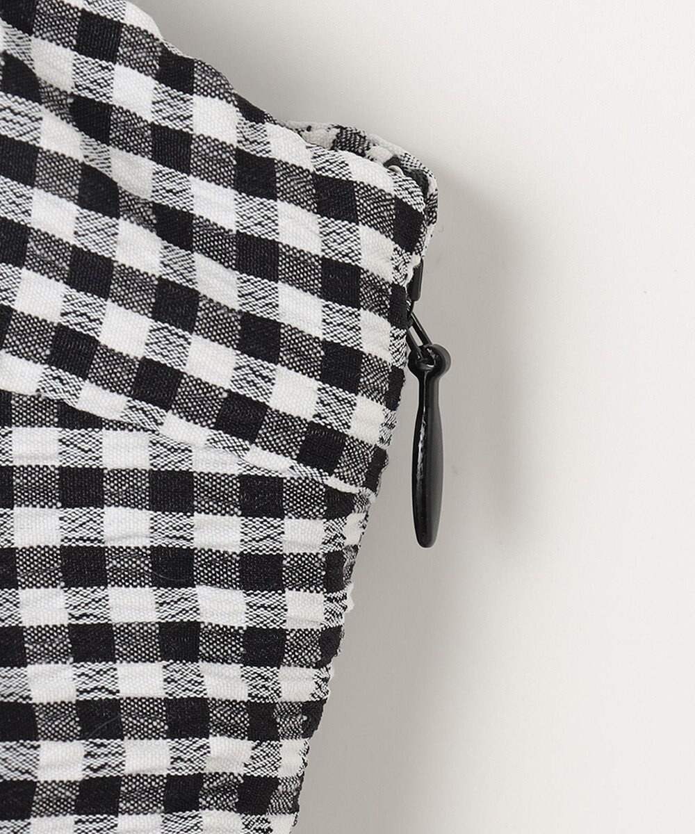 ANY 【洗濯機可能】ギンガムギャザーワンピース 