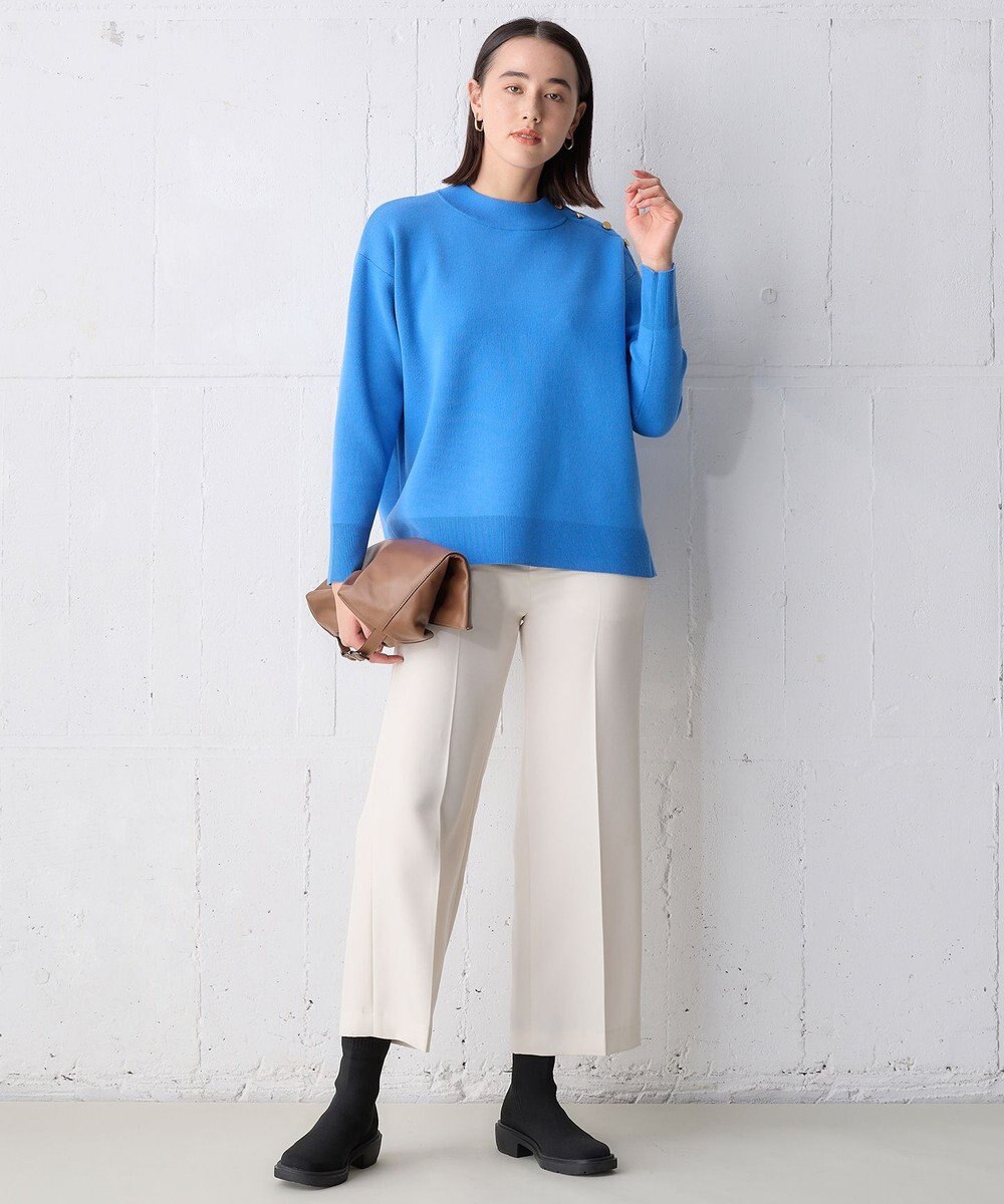 UNFILO 肩釦ハイネックニット 