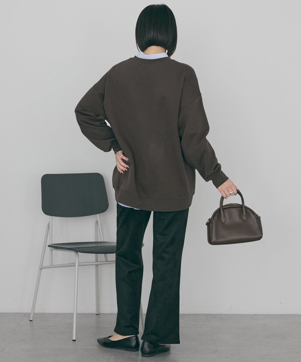 AMERICAN HOLIC ヌバック調ベイカーフレアパンツ 