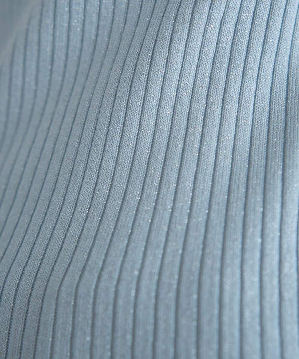 YECCA VECCA ラメ混ハイネックリブニット 