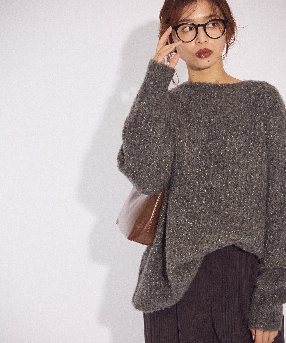 Green Parks ブークレＭＩＸニットチュニック 