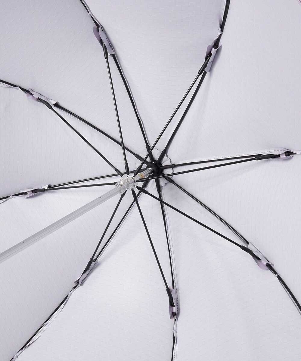 MOONBAT 【ランバン オン ブルー（LANVIN en Bleu）】晴雨兼用日傘 　長傘　ドビーフリル 