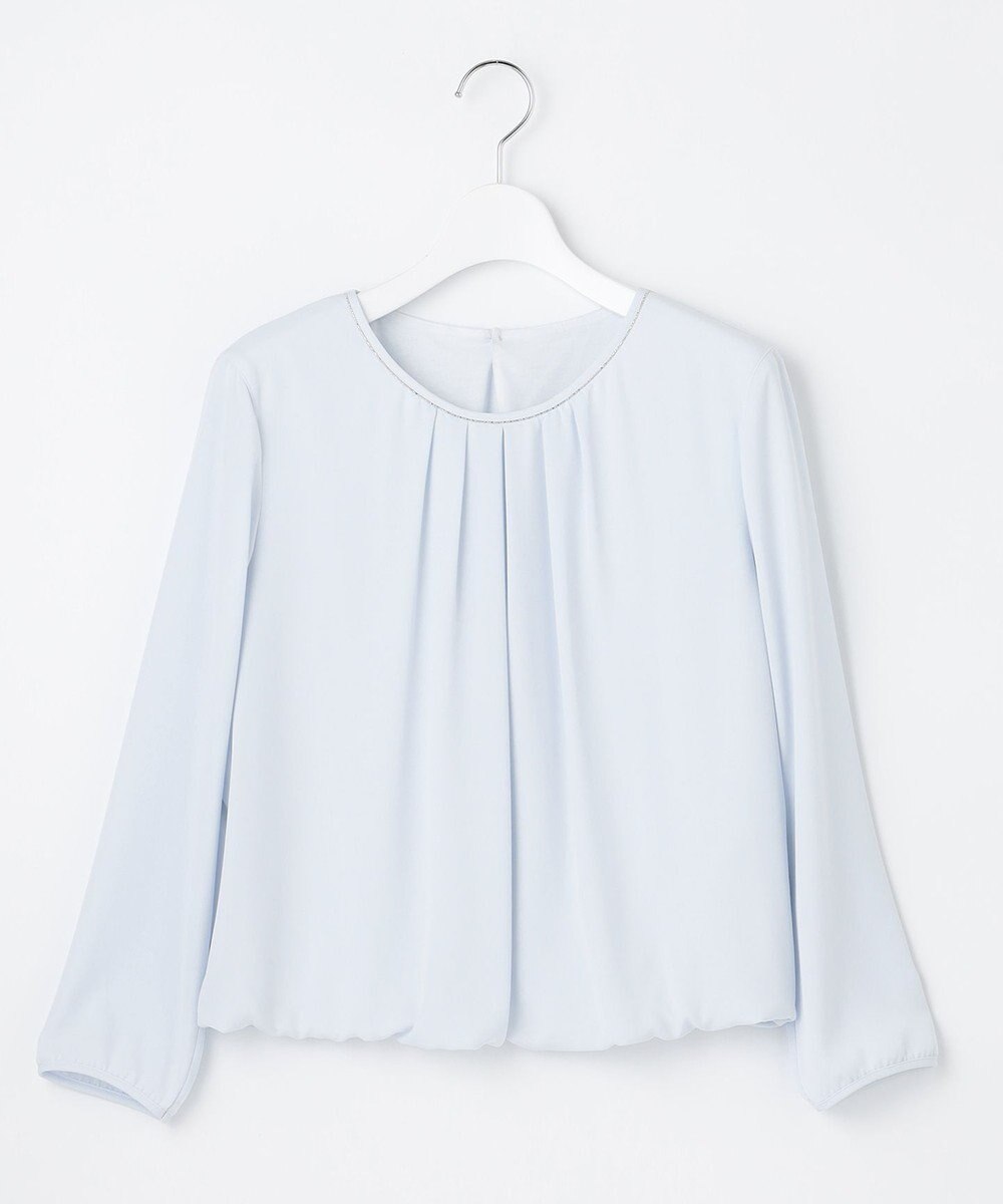 23区 【洗える】シルキーデシン ボールチェーン カットソー 