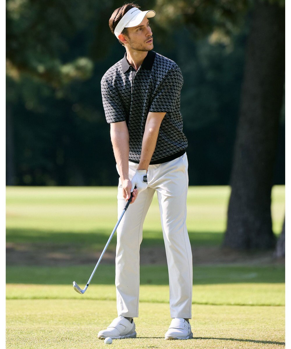 ZERO HALLIBURTON 半袖モノグラムニットポロシャツ ZHG-M5A4d 85116 