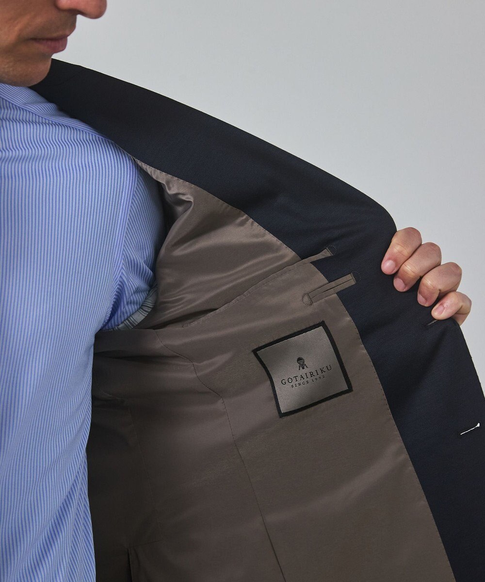 GOTAIRIKU セットアップ対応【洗える/ストレッチ/シワになりにくい】ウォッシャブルジャージー セットアップジャケット_無地（25年モデル） 