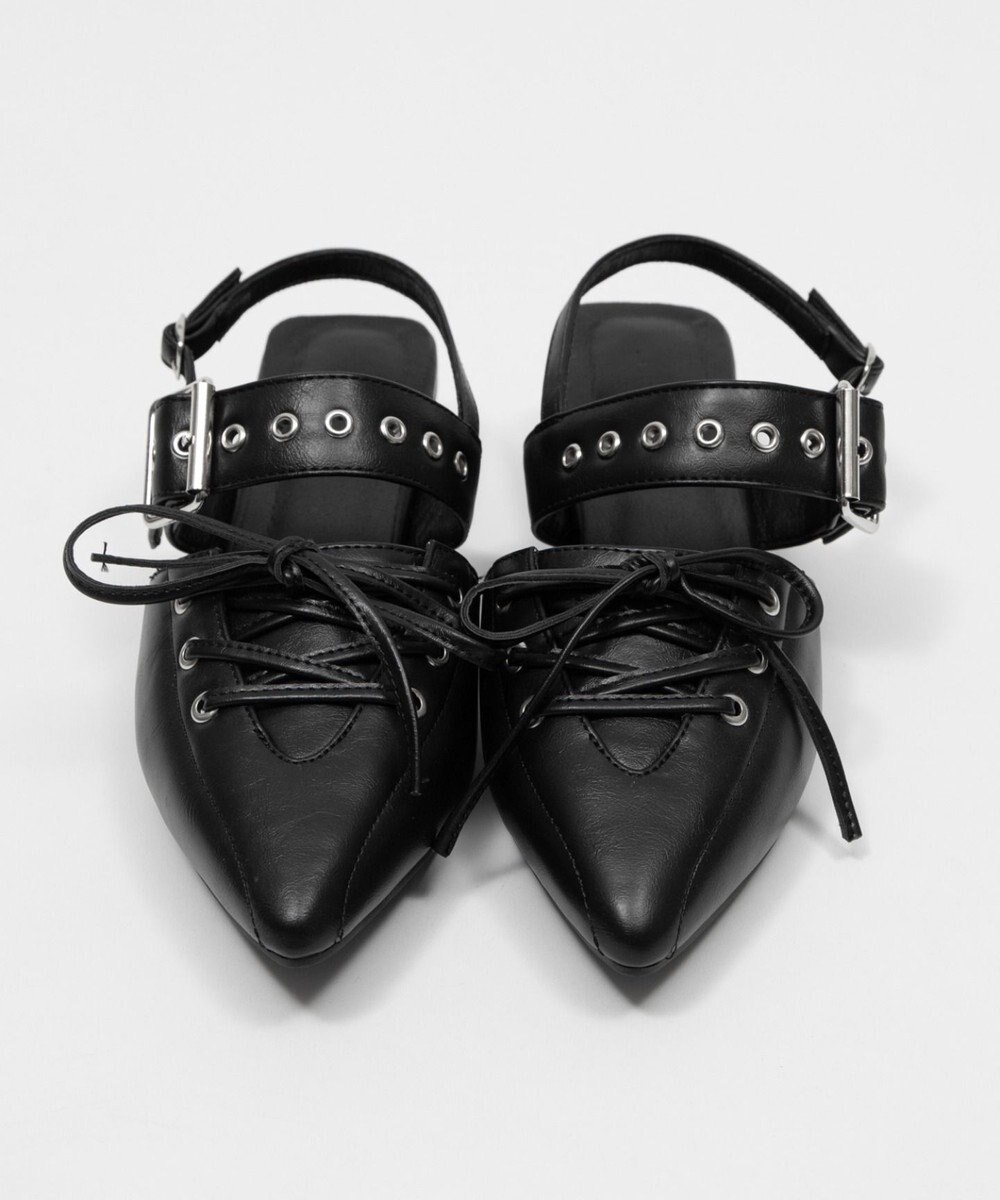 WEGO レースアップポインテッドシューズ 