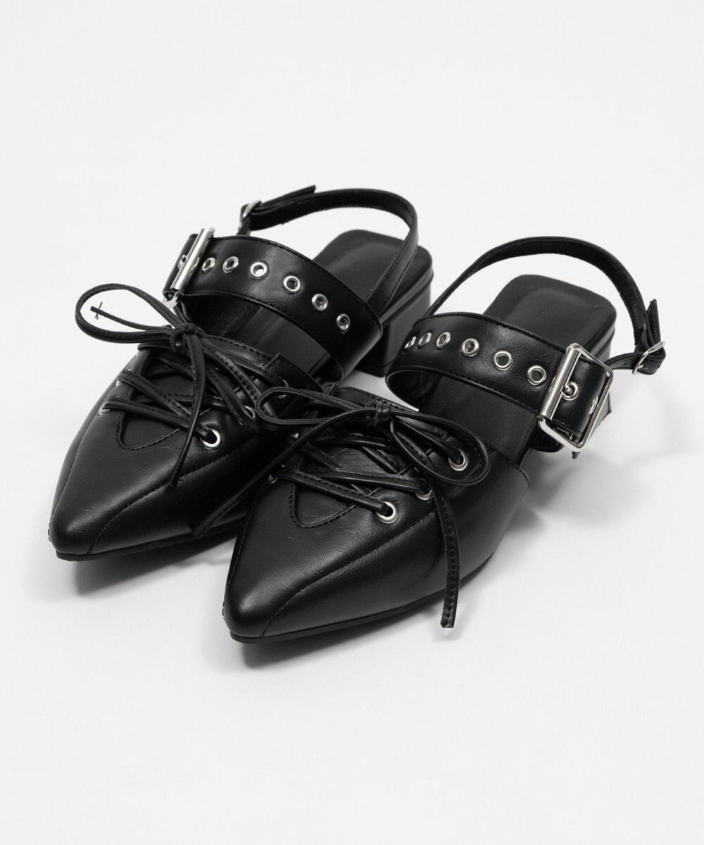 WEGO レースアップポインテッドシューズ 