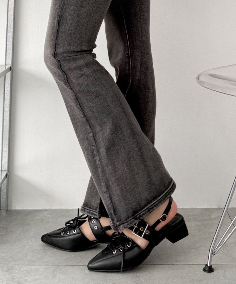 WEGO レースアップポインテッドシューズ 