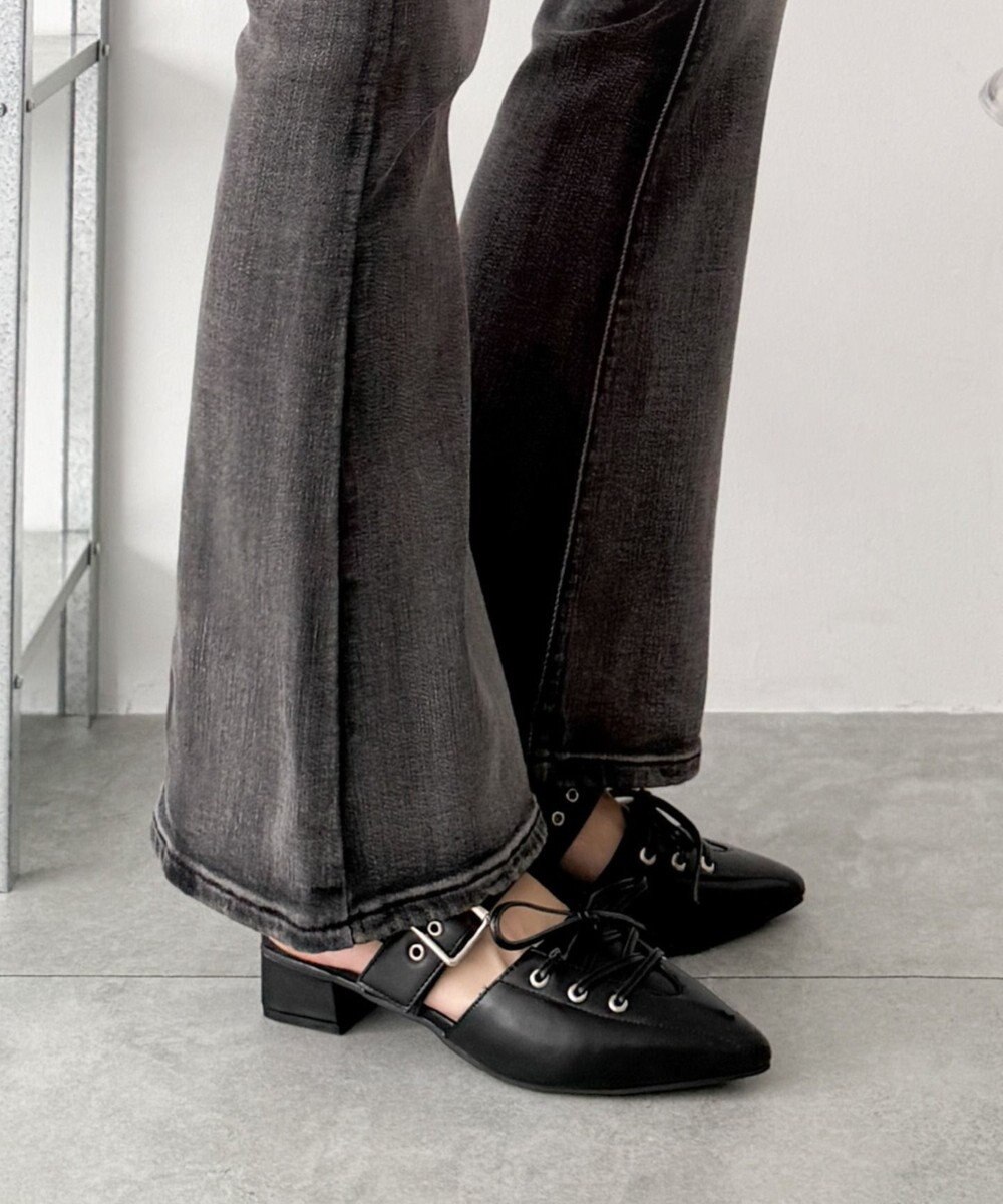 WEGO レースアップポインテッドシューズ 