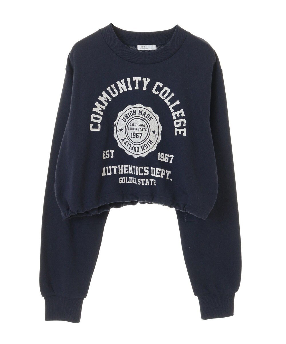 CRAFT STANDARD BOUTIQUE カレッジプリントショートプルオーバー 