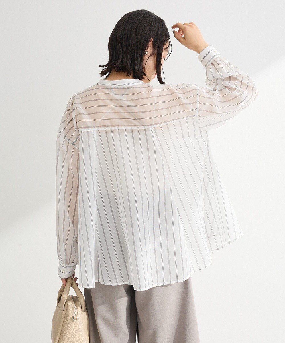 Green Parks フレアラインスキッパーブラウス 