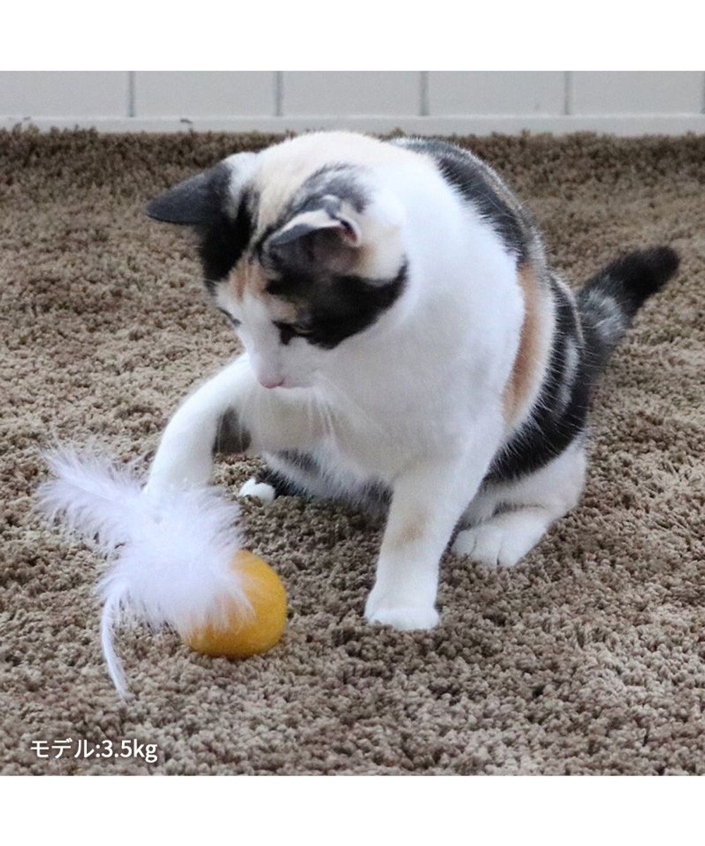 PET PARADISE ペットパラダイス 猫 羊毛ボール 羽付き 【単品】 