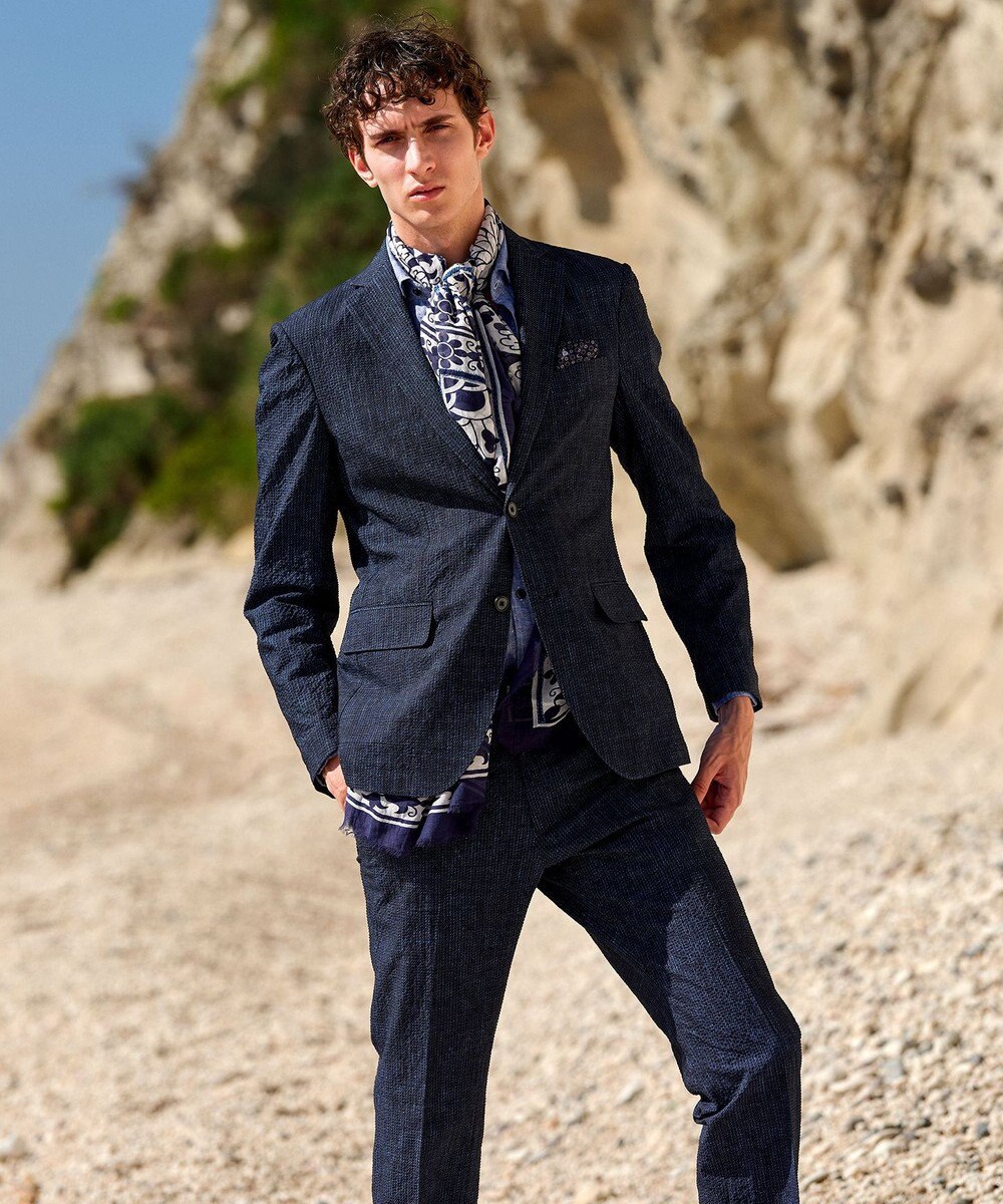 JOSEPH ABBOUD 【ストレッチ・洗える・軽量・防しわ・速乾・エコ撥水】ライトウェーブ ジャケット 