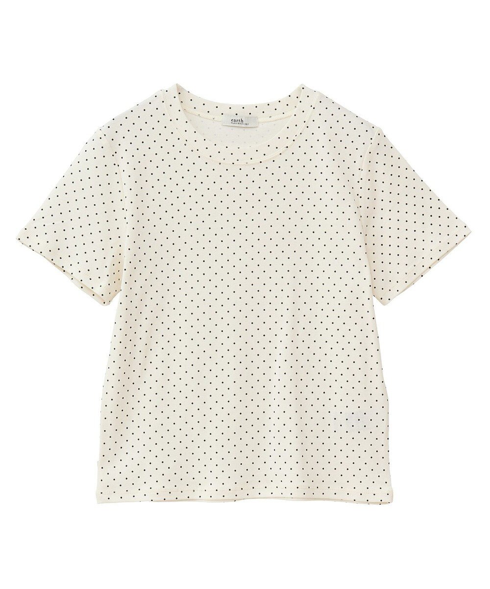 earth music&ecology ドットプリントＴシャツ 