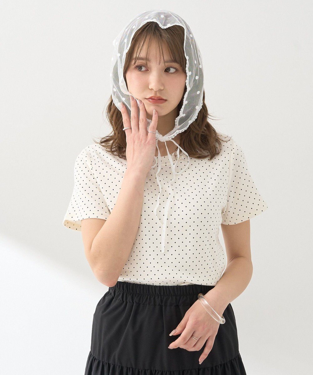 earth music&ecology ドットプリントＴシャツ 