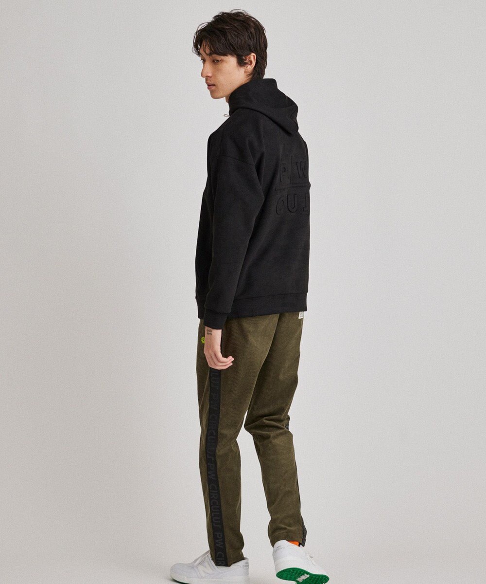 PW CIRCULUS 【MEN】スエード調 デタッチャブルフーディ 