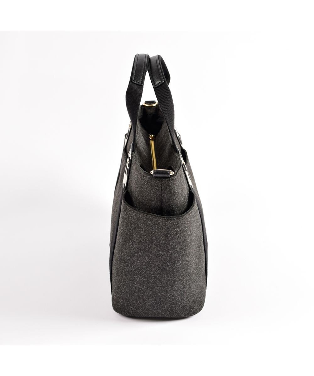 LA BAGAGERIE フェルト×カウヘアートート 