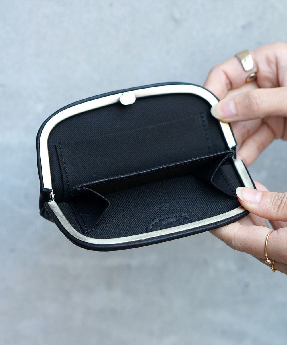 FOLNA RD ソフトレザーショート 天溝がま口 財布 