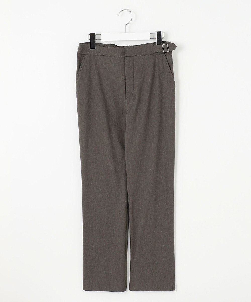 J.PRESS LADIES 【洗える】セルロースリネンストレッチ テーパード パンツ 