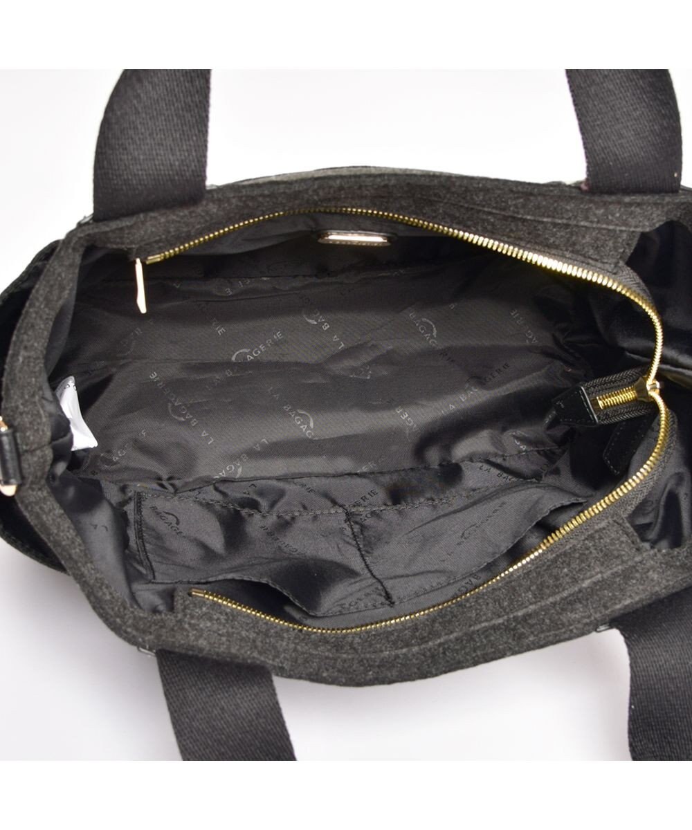 LA BAGAGERIE フェルト×カウヘアートート 